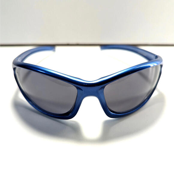 Vanquish Q3 Men's Blue Wrap Sunglasses Cool Y2K Style Retro Fashion Sleek - Picture 1 of 9
